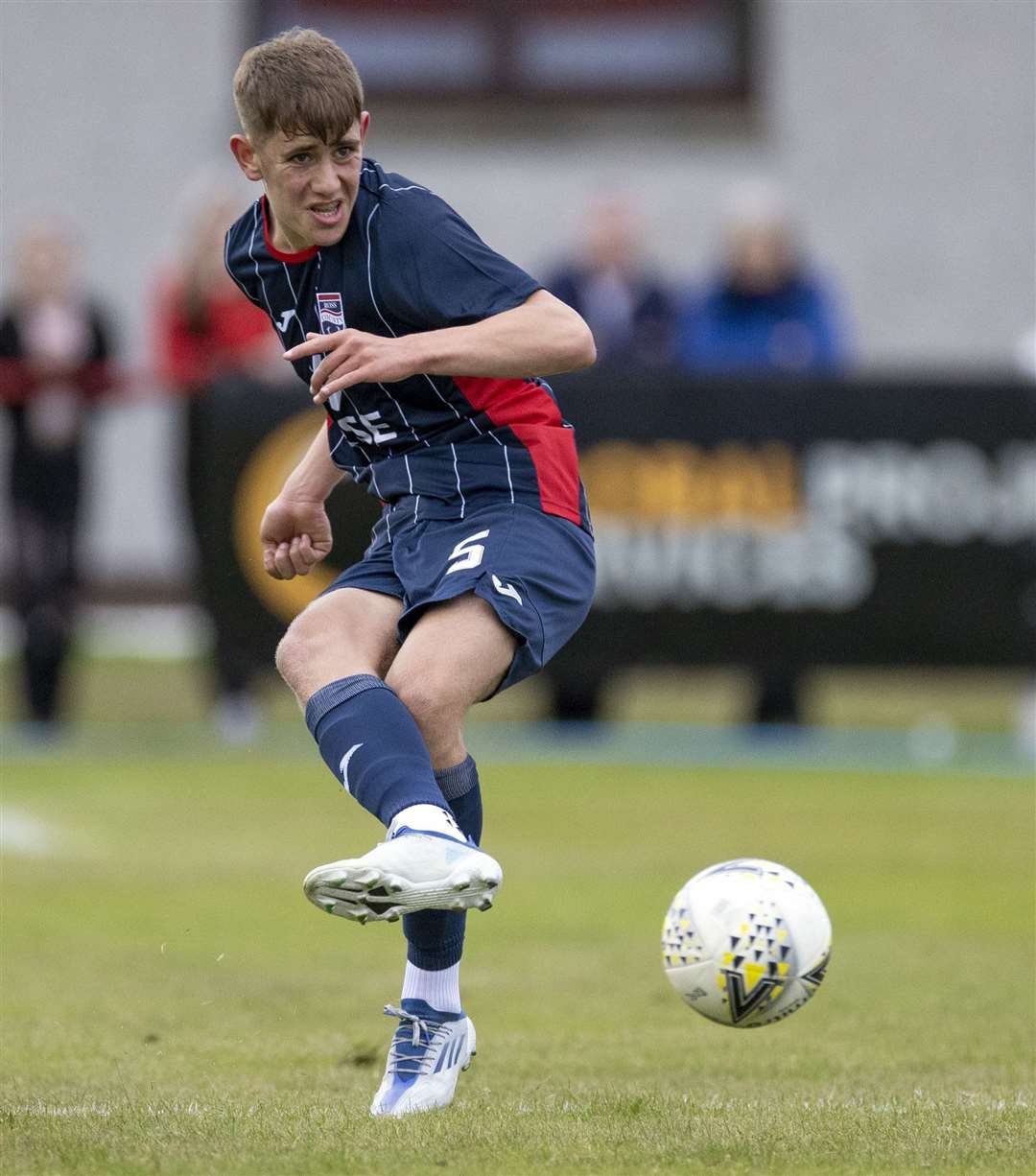 Dylan Smith featured for Ross County in pre-season away at Brora Rangers. Picture: Ken Macpherson