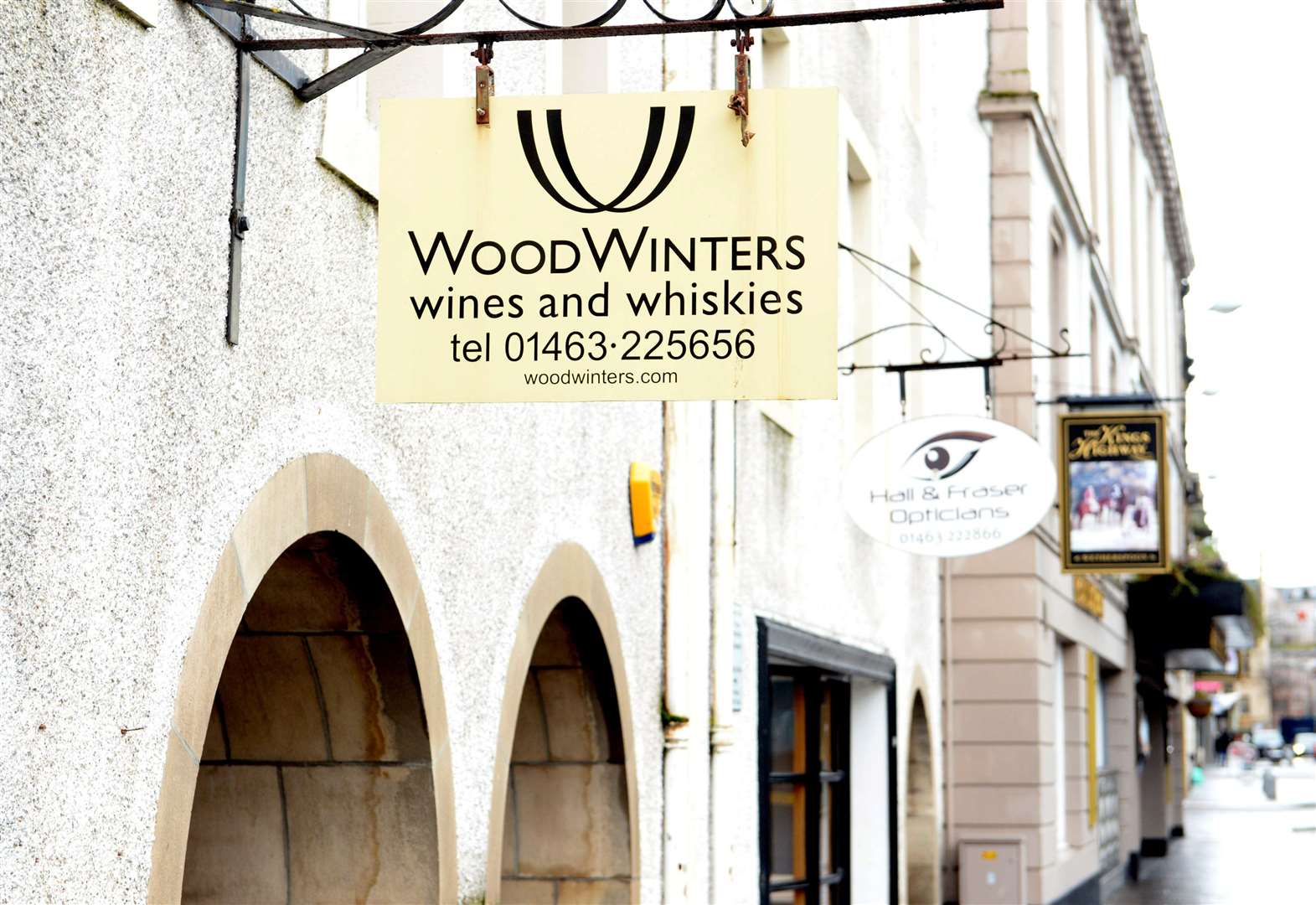 WoodWinters Wines and Whiskies Inverness store on Church Street.