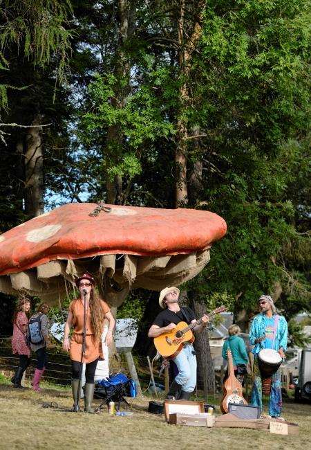 There was 'mushroom' for musical performances all across the Belladrum site.