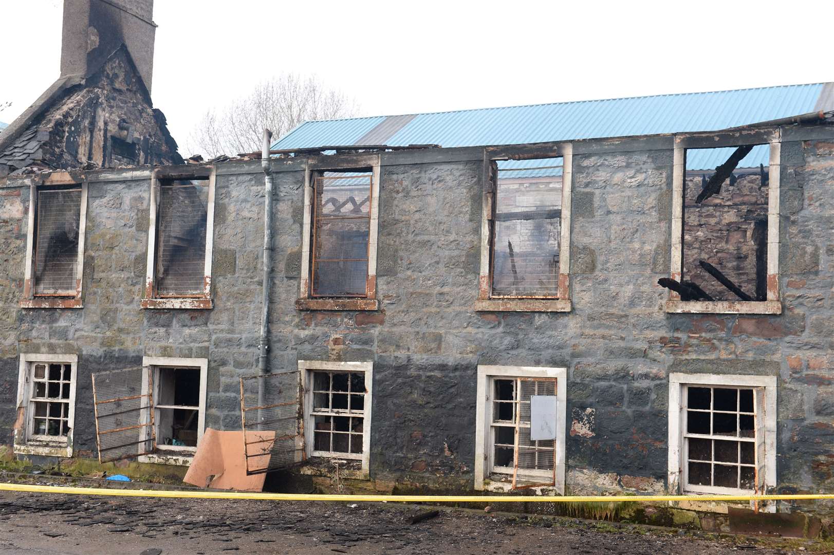 Historic Thornbush House in South Kessock was left gutted after a blaze.