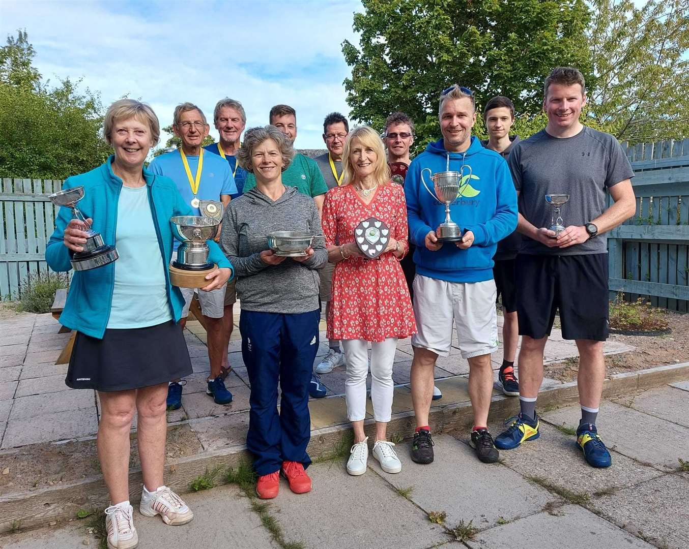 All of the winners at Inverness Tennis Club's championships.