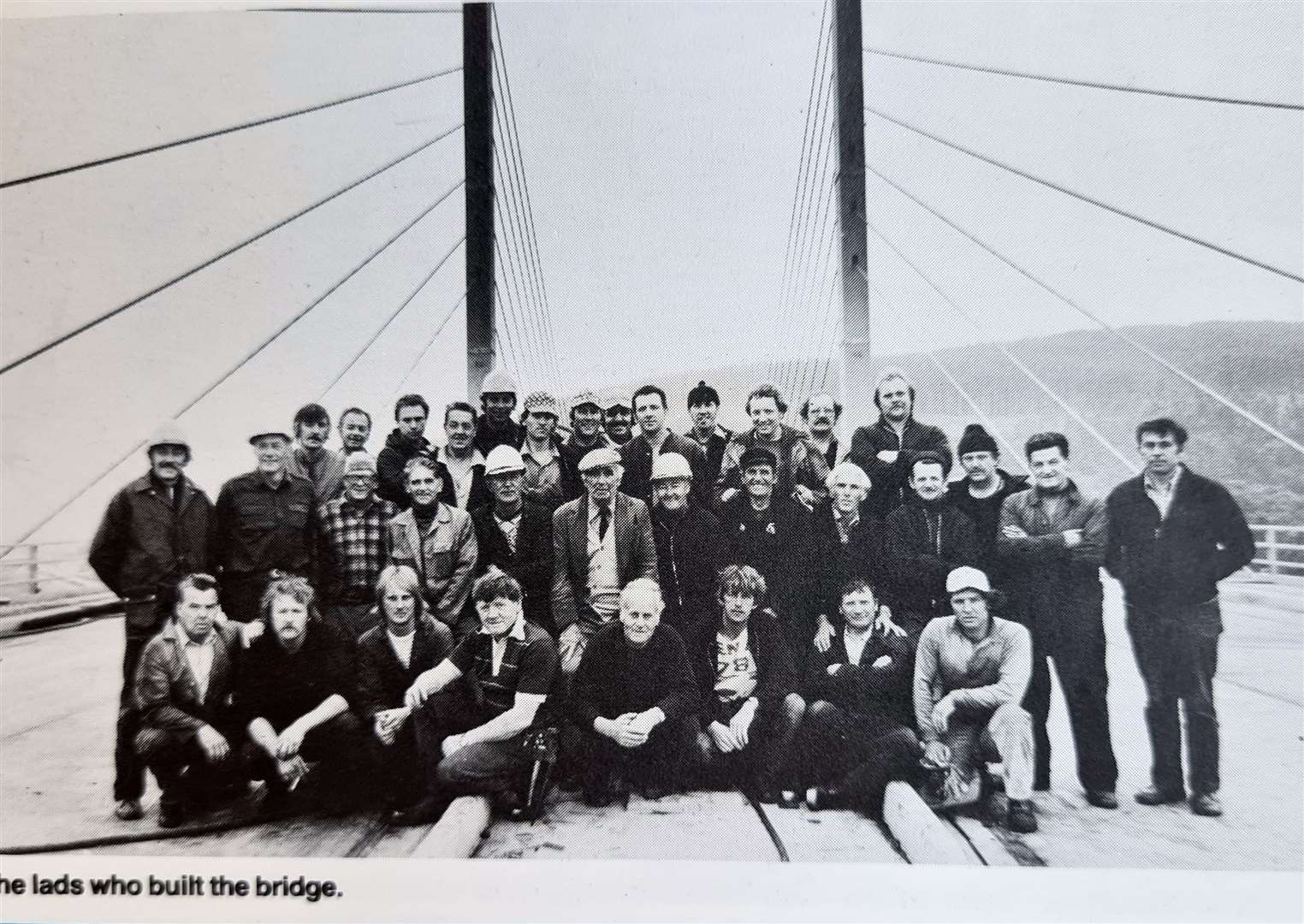 Steel erectors who worked on the bridge.