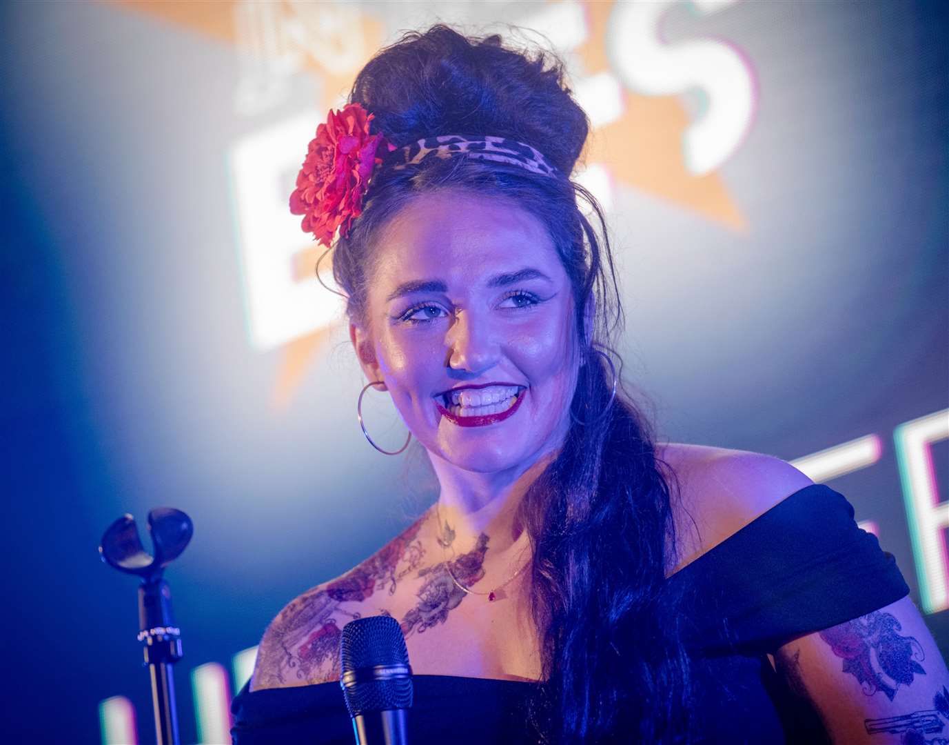 Contest winner Heather Davidson performed Amy Winehouse's You Know I'm No Good. Picture: Callum Mackay