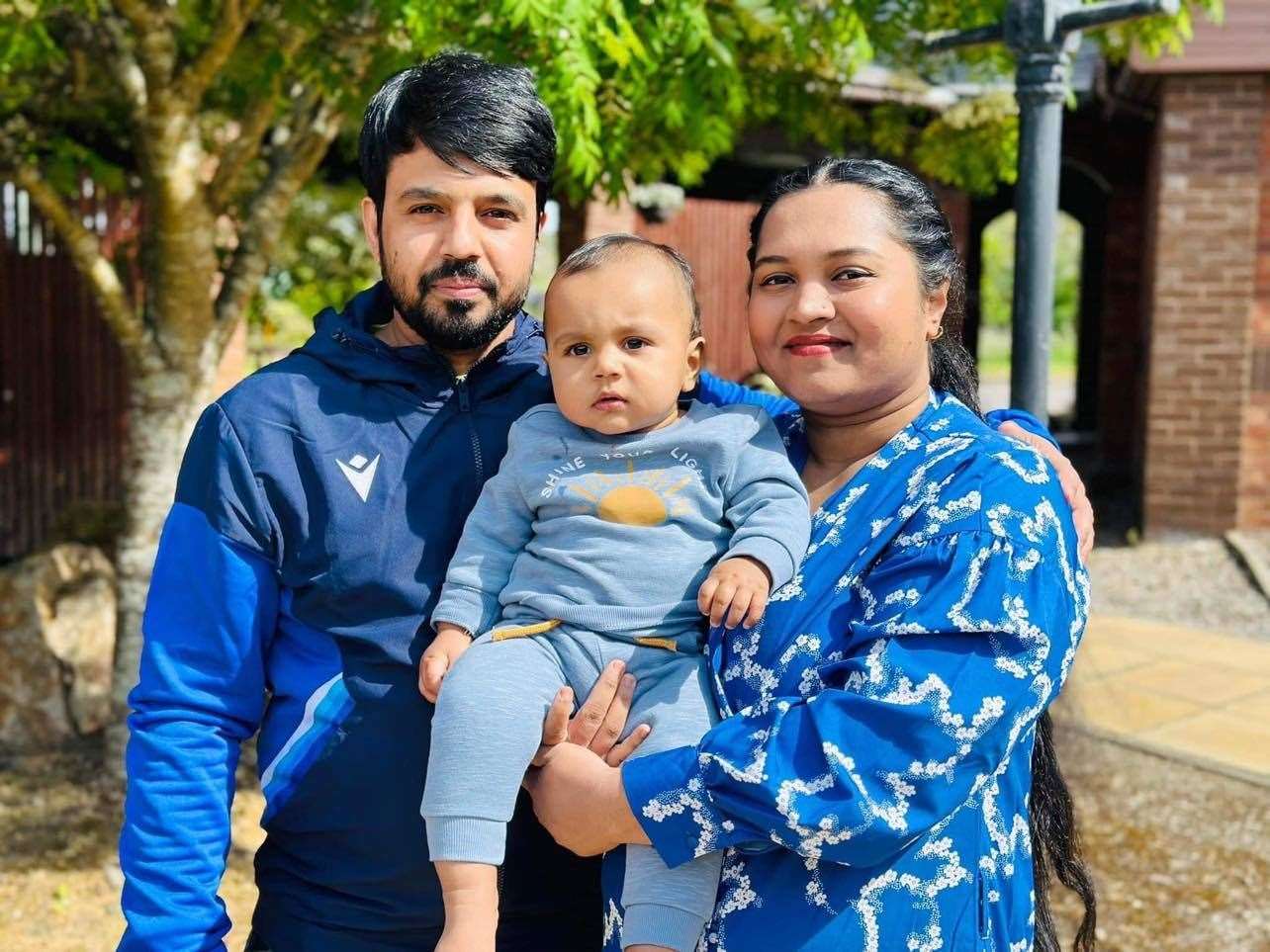 Ashiqur Rahman (known as Rana) and Tahmina Uddin with their son Izhaan. They will soon open their new family business Nippy Naga at Dows bar & Bistro.