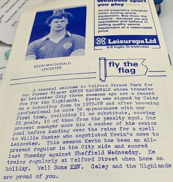 Match notes on Leicester City's visit to Telford Street in 1983