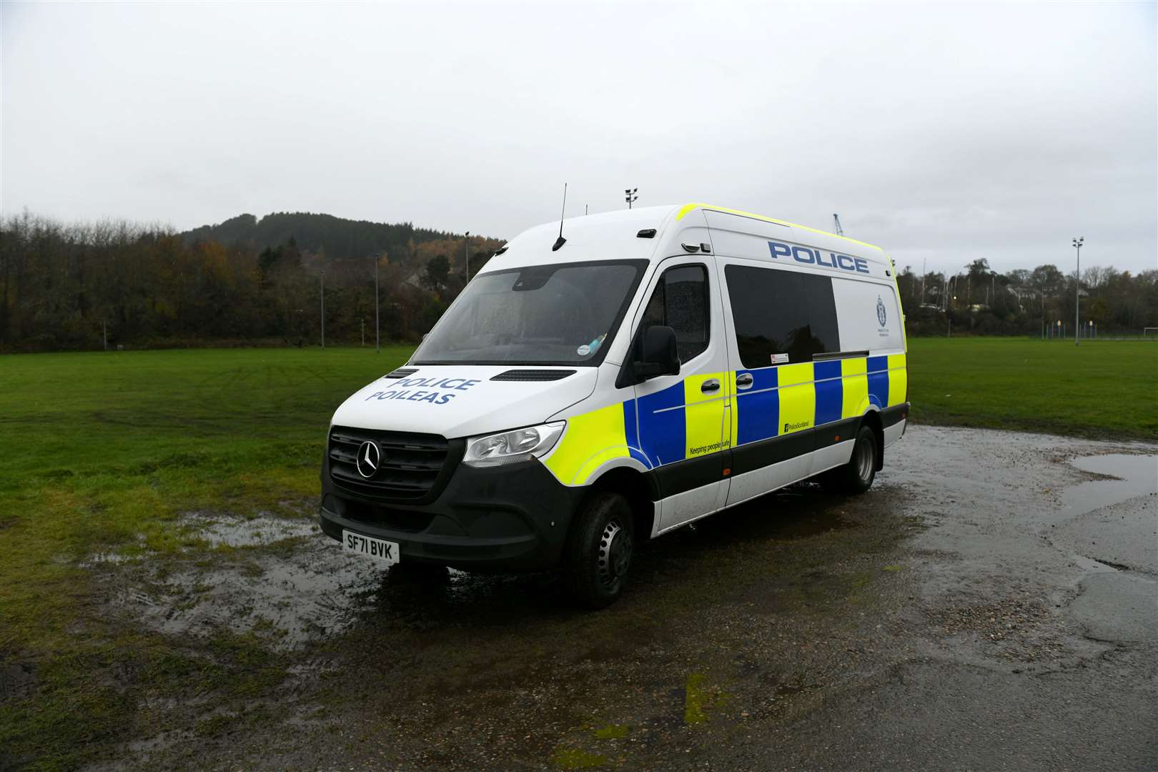 Police have been in the Dalneigh area today as part of the investigation.
