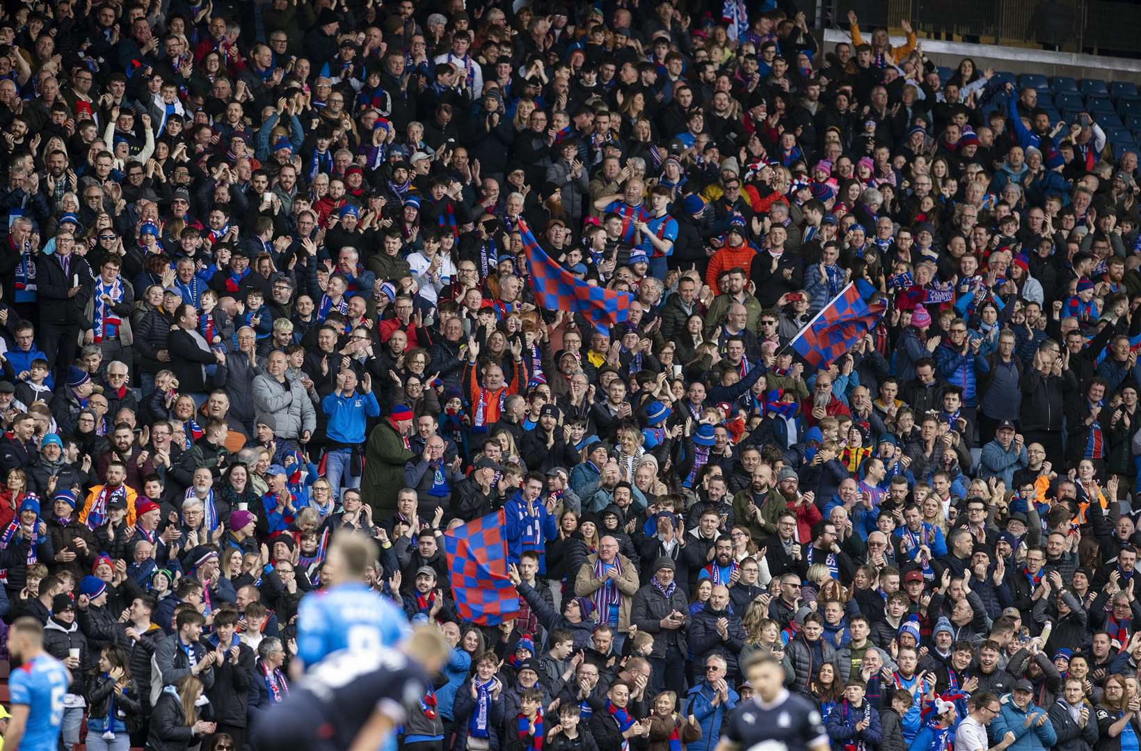 Caley Thistle fans have been left disappointed by the decision to move their cup final clash with Celtic to a later kick-off time. Picture: Ken Macpherson