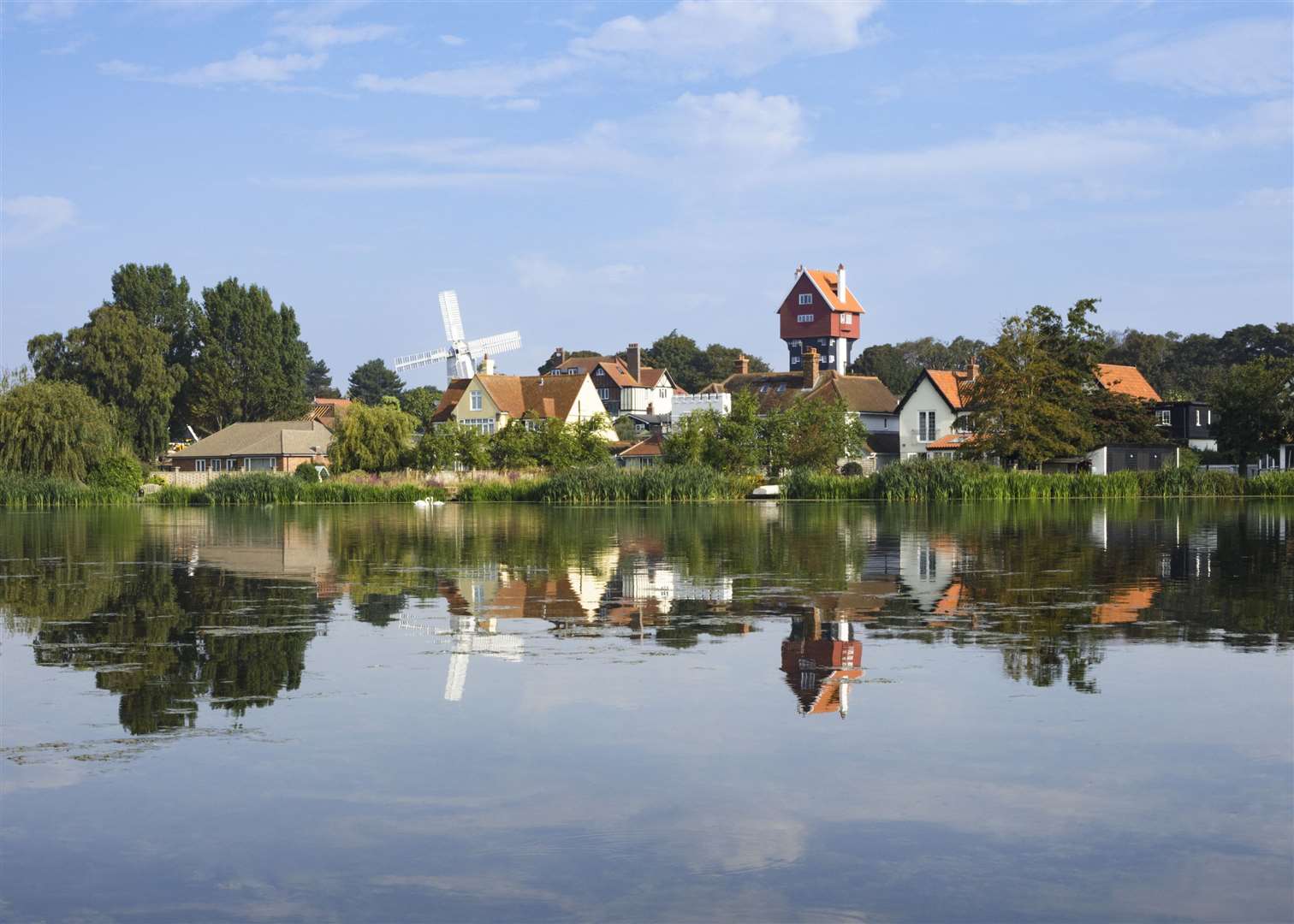 The House In The Clouds looks over Thorpeness Meare, which has been registered at Grade II (Historic England Archive/PA)
