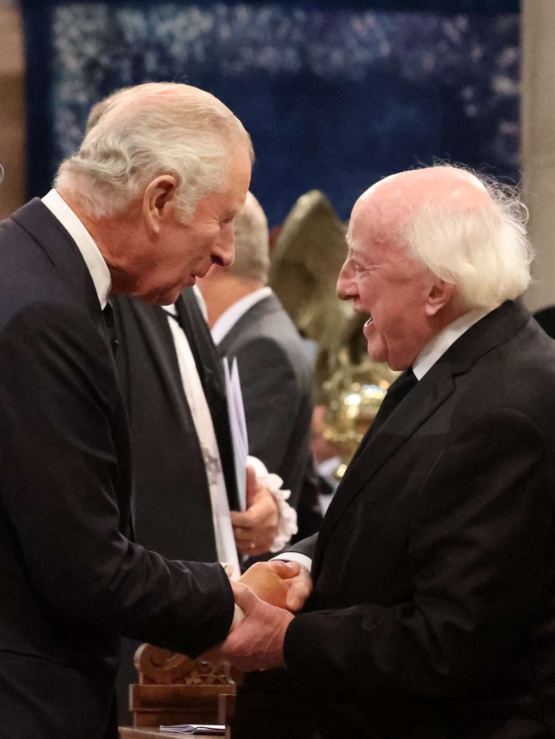 The King and Irish President Michael D Higgins have met on a number of occasions (Liam McBurney/PA)
