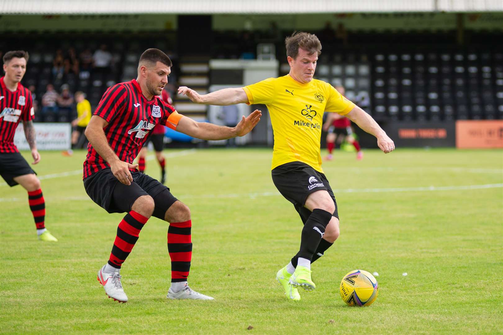 Conor Gethins is closing in on 200 goals for Nairn County. Picture: Daniel Forsyth