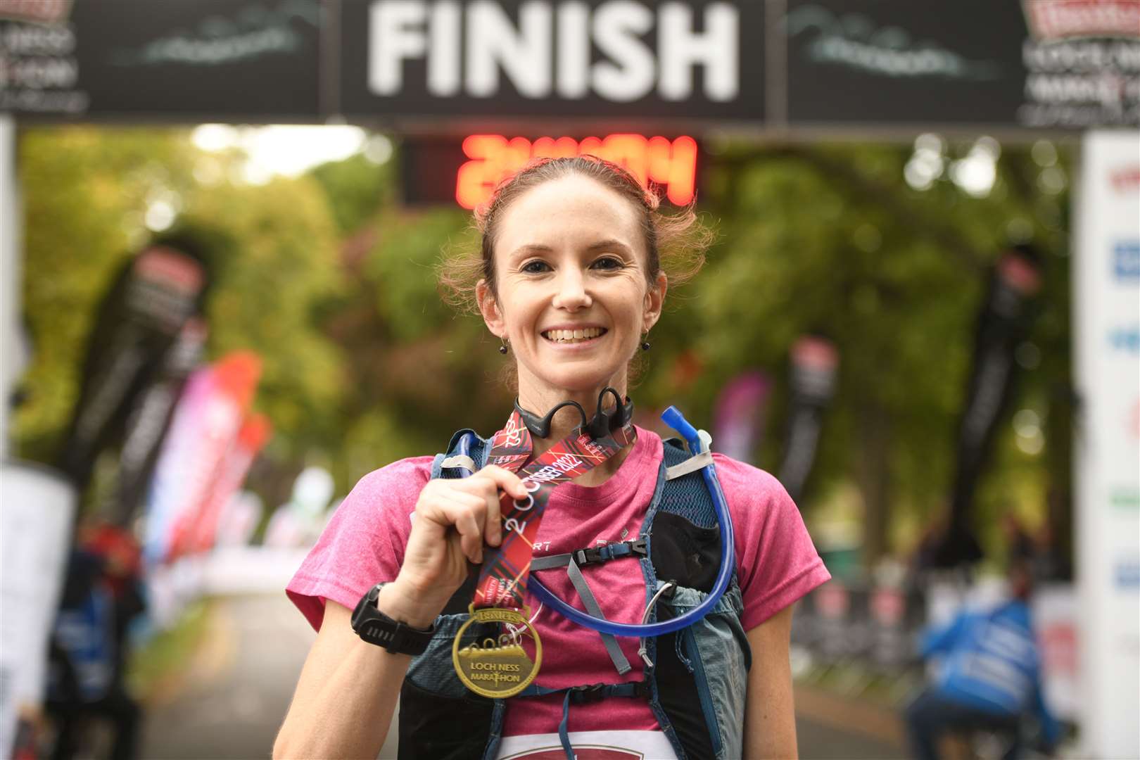 Jemima Farley with her medal. Picture: James Mackenzie.