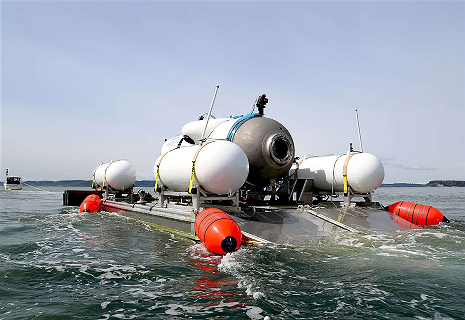 The submersible vessel Titan is used to visit the wreckage site of the Titanic (OceanGate Expeditions/PA)