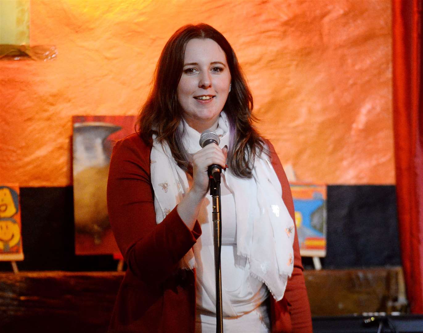 Inverness Central councillor Emma Roddick is also a poet who performed at the event.