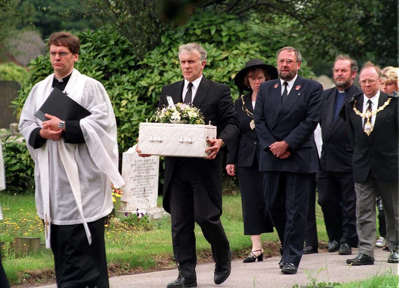 Baby Callum’s funeral was arranged and paid for by the people of Warrington (Richard Williams/Liverpool Daily Post/PA)