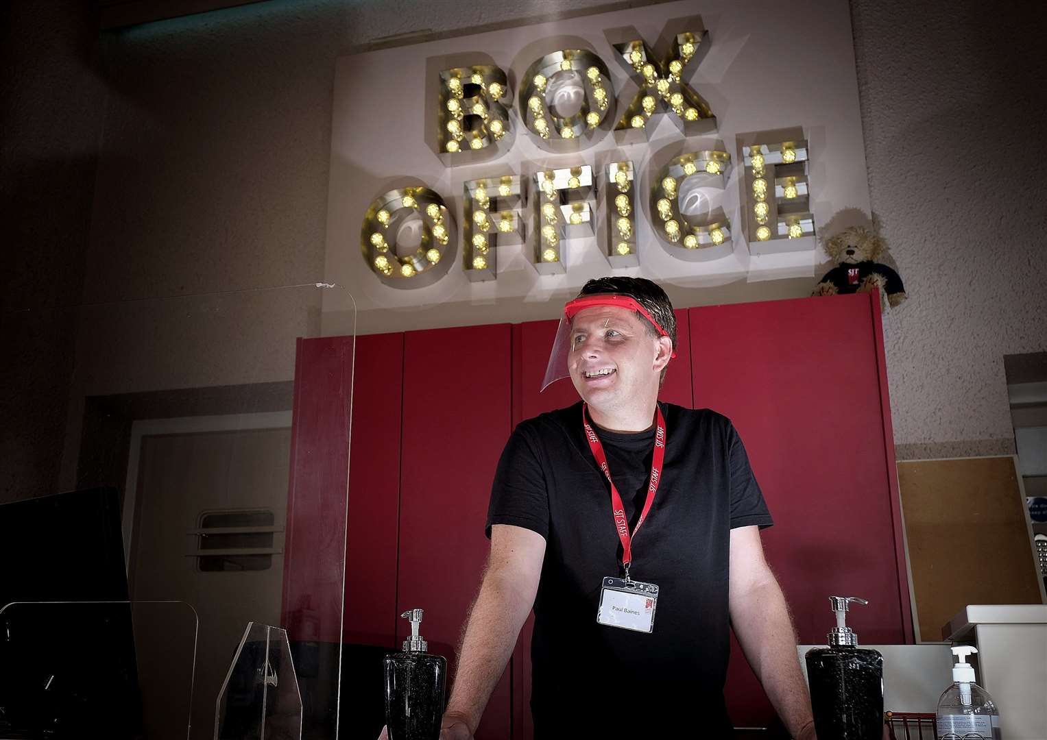 The Stephen Joseph Theatre Box Office reopens. Paul Baines is at front desk. Picture: Richard Ponter.