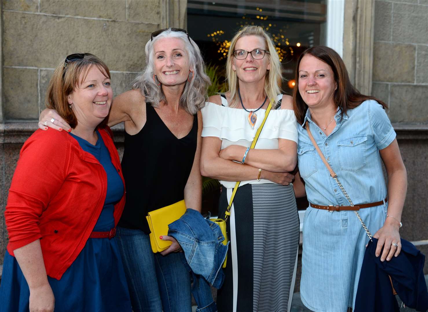 Reunion for Debbie Davidson(left),Eilidh Krall,Hazel Barbour and Nicola Stuart.