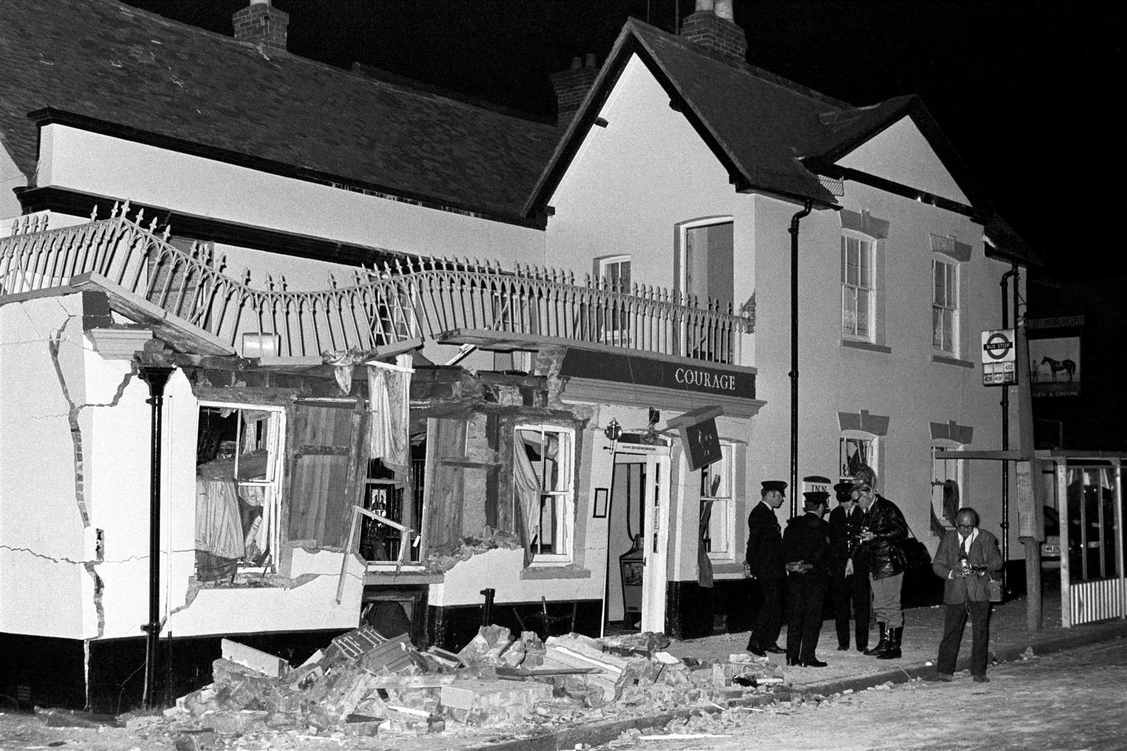 Five people were killed in the bombing of the Horse and Groom pub (PA)
