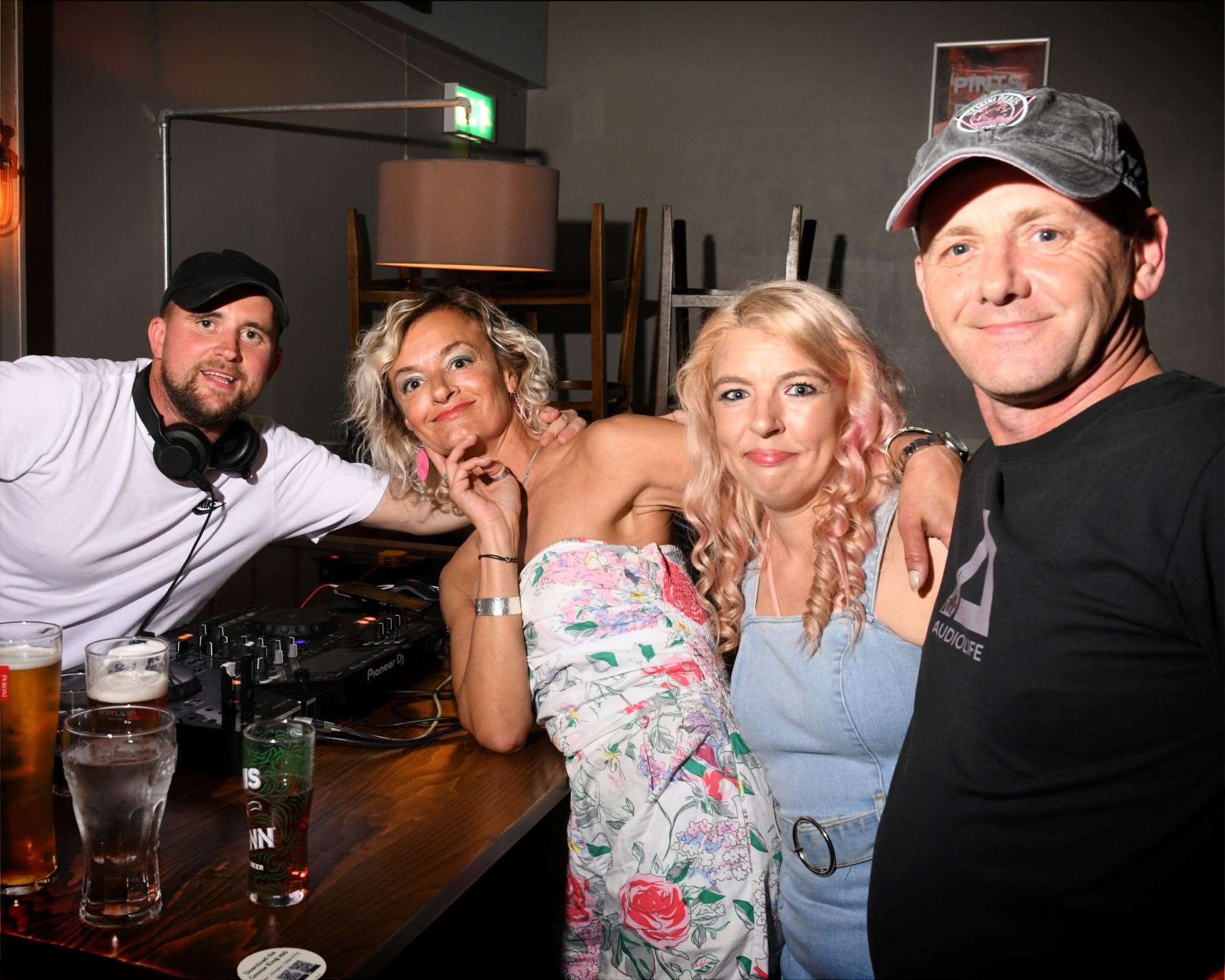 DJ Michael Mulligan, Patricia Havlicek, Emma Duncan and Sean Murphy. Picture: James Mackenzie.