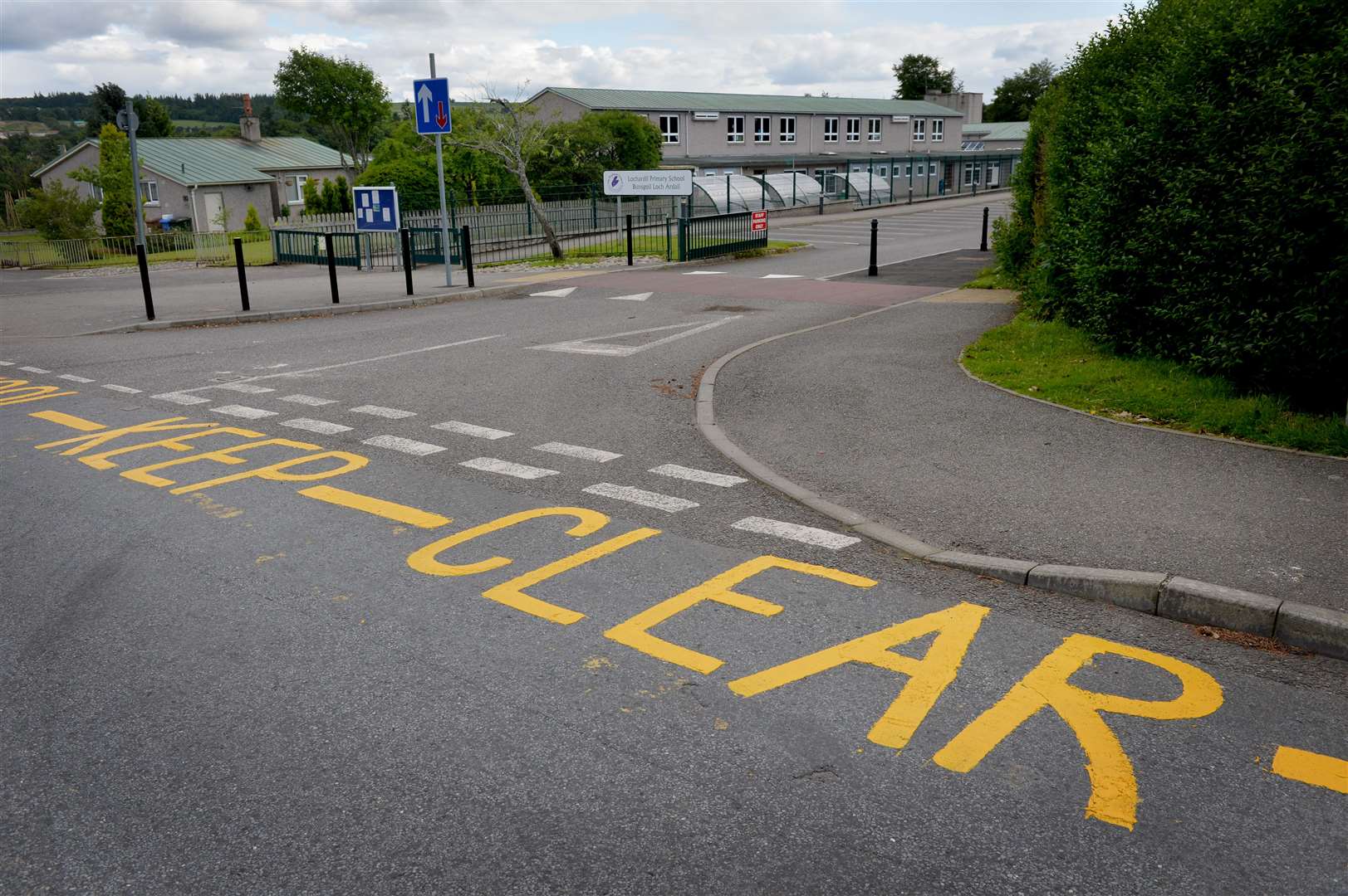 Lochardil Primary School entrance.