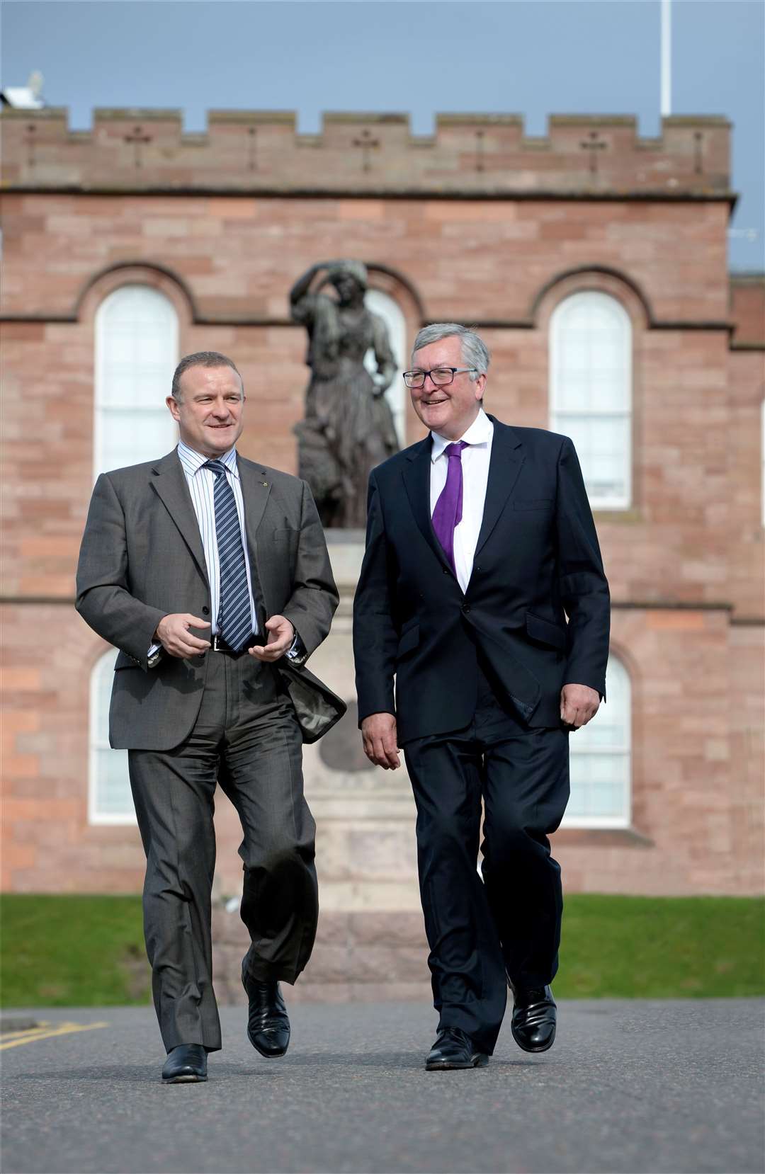 Flashback to a meeting between Drew Hendry and Fergus Ewing outside Inverness Castle a few years ago.