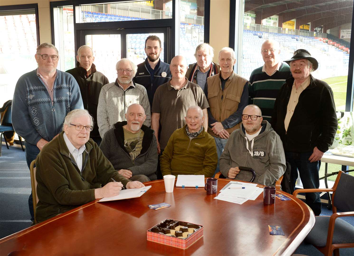 Dingwall Mens Shed members...Picture: Gary Anthony. Image No.043188.