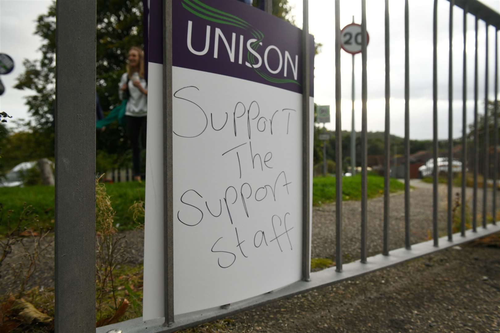 Support the support staff. Picture: James Mackenzie.