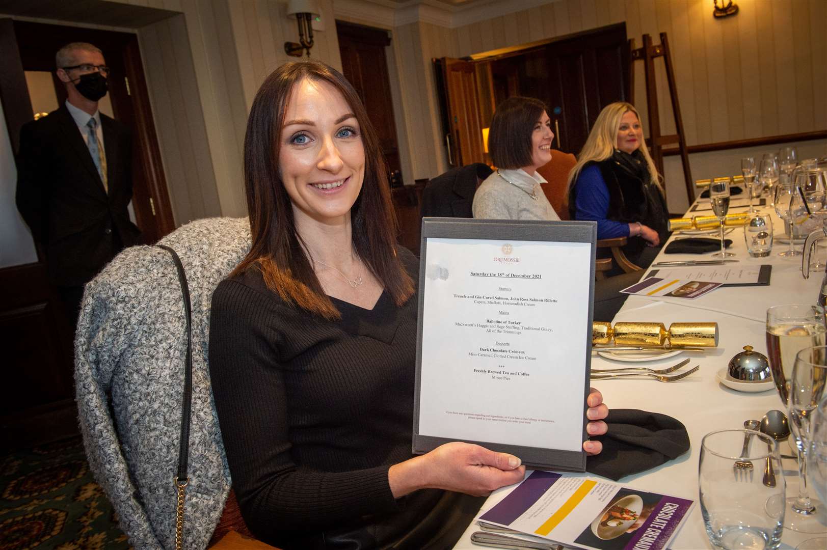 Competition winner Lindsay Dunlop at the Drumossie Hotel in Inverness.