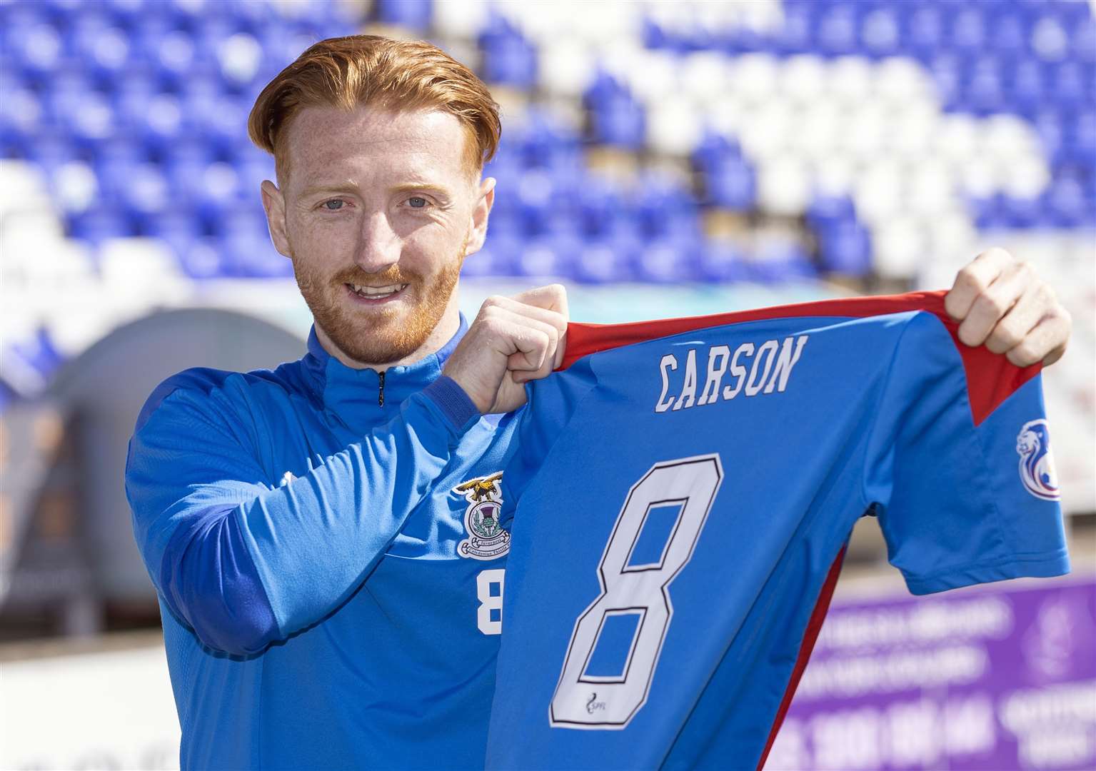 Picture - Ken Macpherson, Inverness. See press release/story. ICT’s David Carson is pictured yesterday (Fri) after signing a new 3-year contract with the club keeping him in Inverness until 2024.