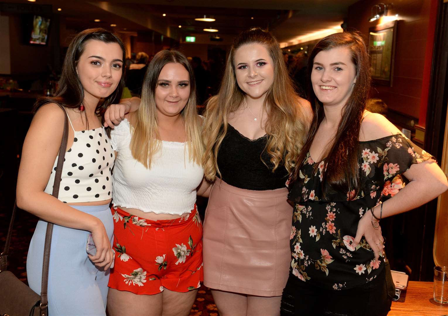 Chloe Devine (2nd right) on her 19th birthday. Picture: Gary Anthony.