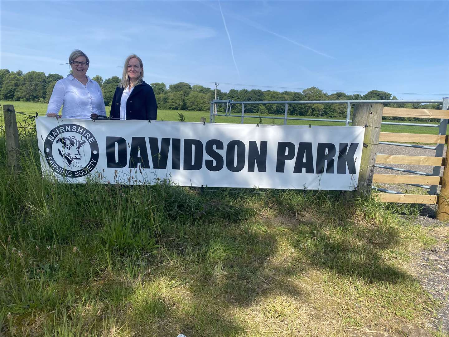Junior vice chair of Nairn Show Lynn Forbes with Haventus executive assistant Eloise Swades. The show will be held at Davidson Park.