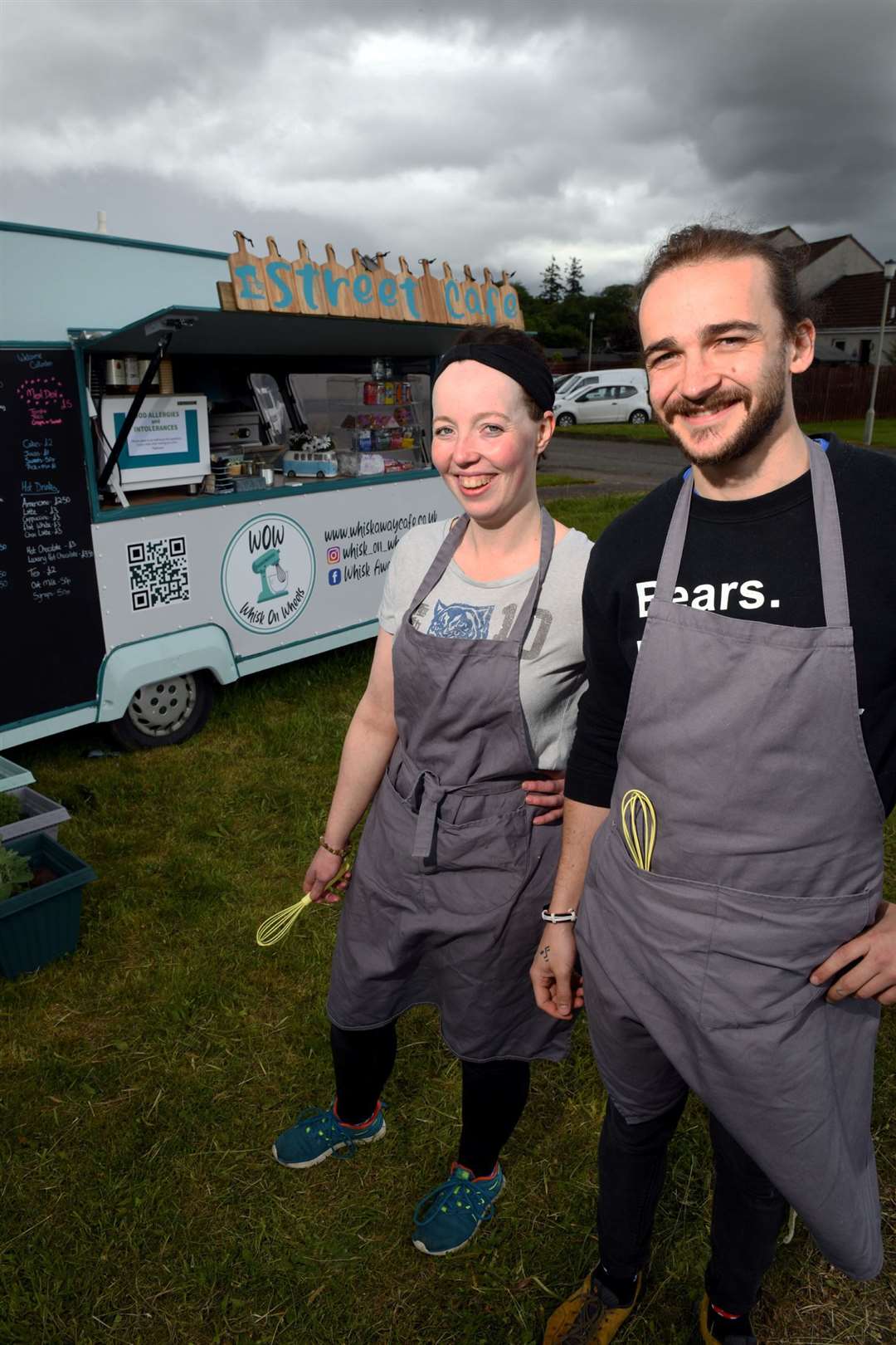 Whisk on Wheels food trailer: Nyomi Dixon and Grigor Smith, Business Owners. Picture: James Mackenzie.