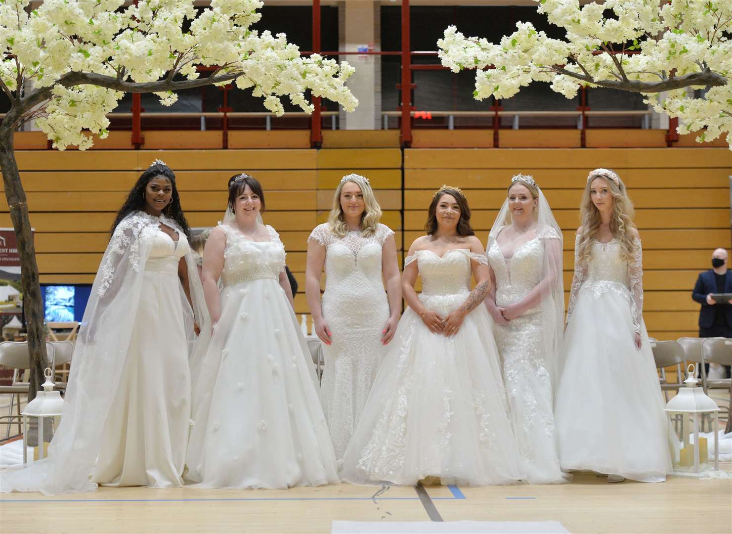 Models of Charlotte Smith Bridal Boutique, Ebuu, Ann, Sophie, Shaye, Chloe and Caitlin. Pictures: Gary Anthony