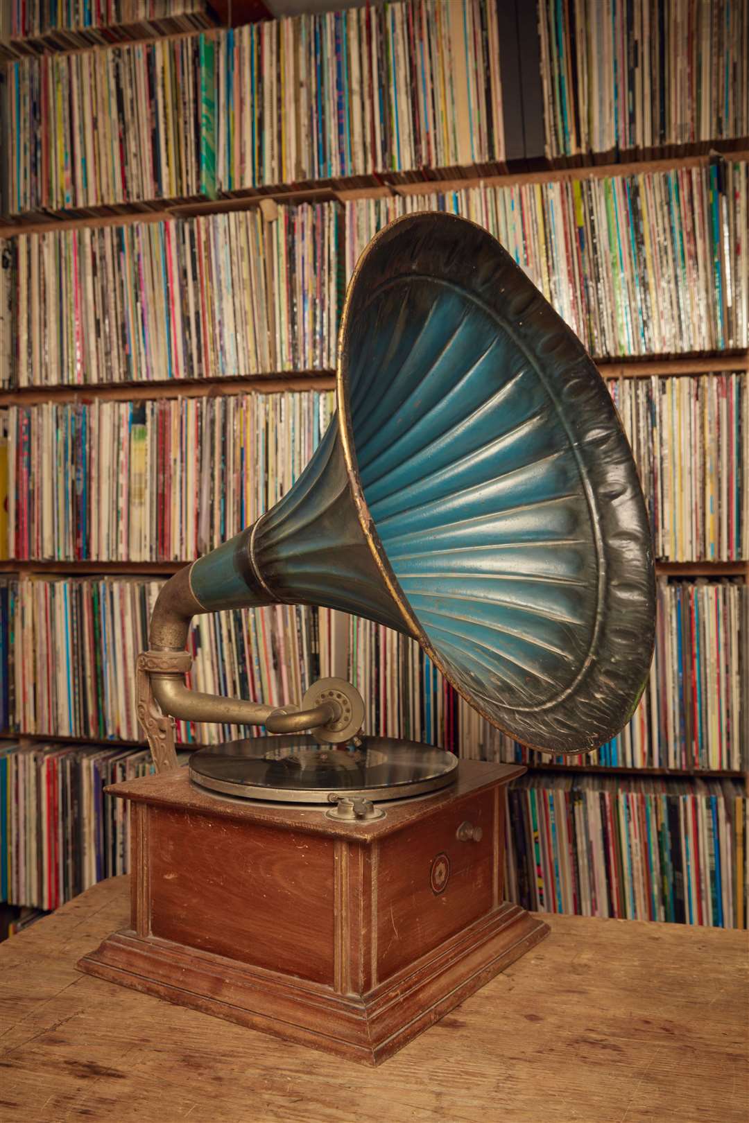 John Peel’s horn gramophone. First Half 20th Century, with an estimate of between £800 and 1,200 (Bonhams/PA)