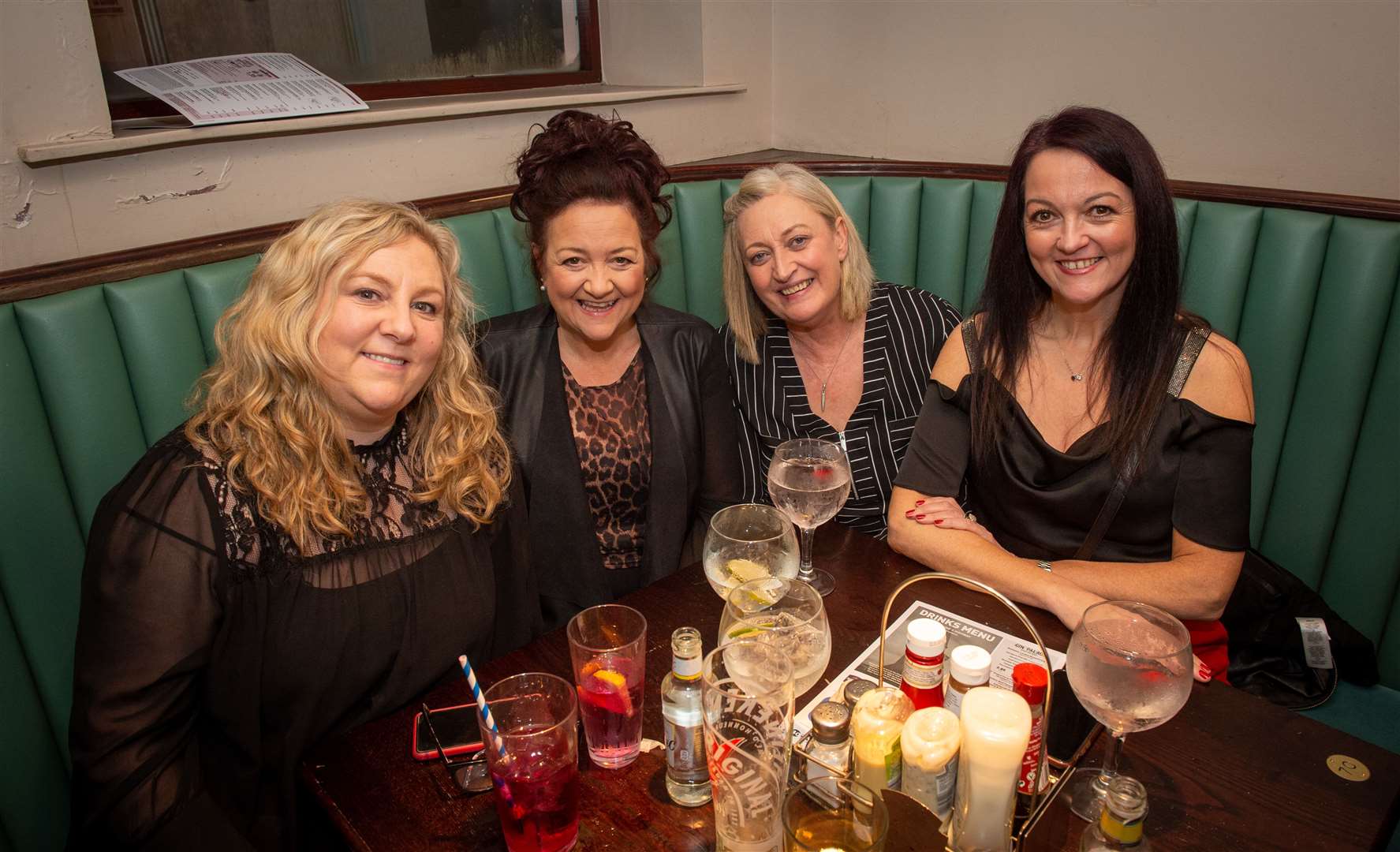 Girls' night out for Carol Urquhart, Anne Marie MacDonald, Jane Mackenzie and Donna McHardy. Picture: Callum Mackay.