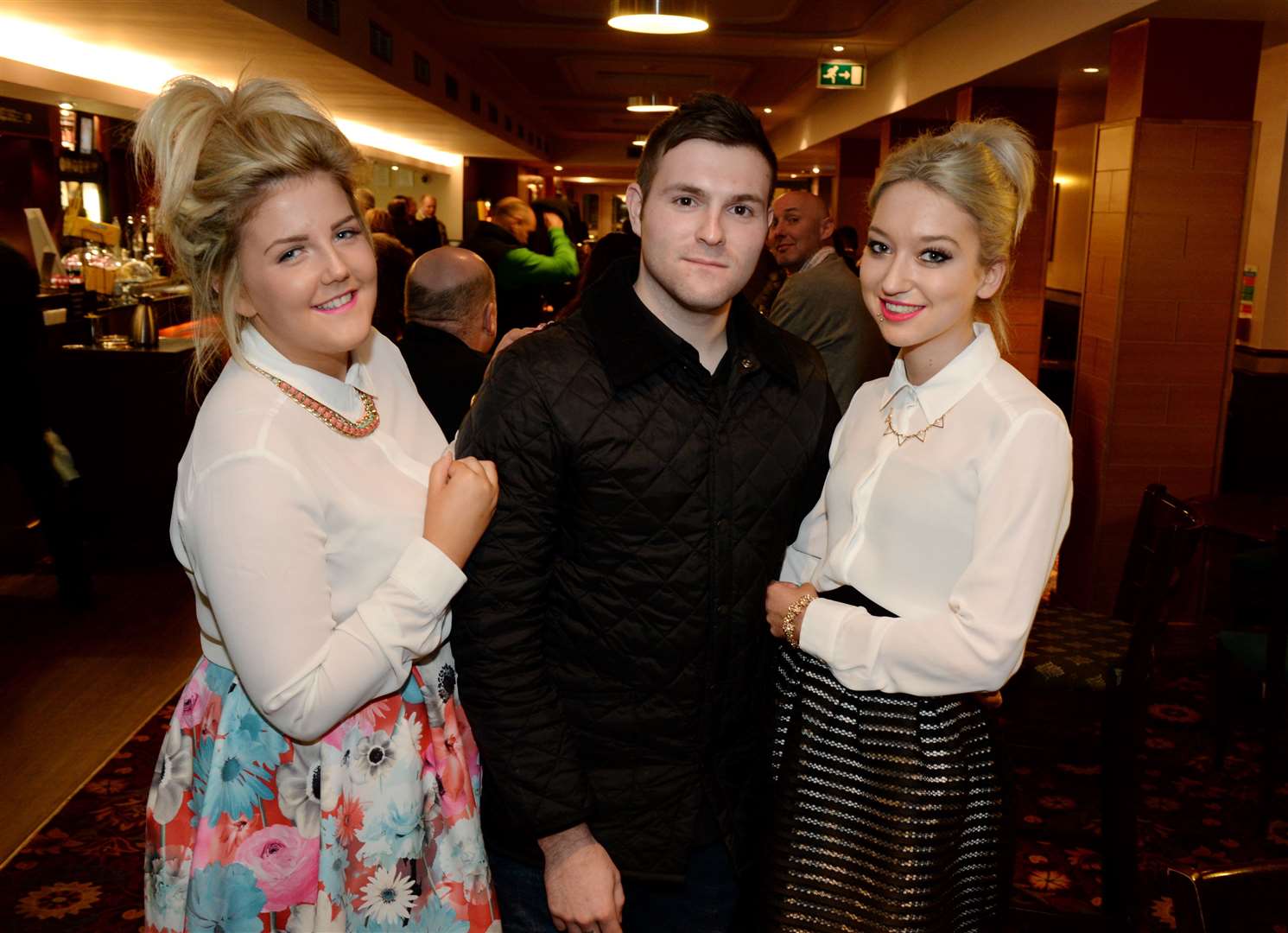 (left) Laura Campbell celebrates her 18th with Daniel MacKay and Nicola McNaill. Picture: Gary Anthony.