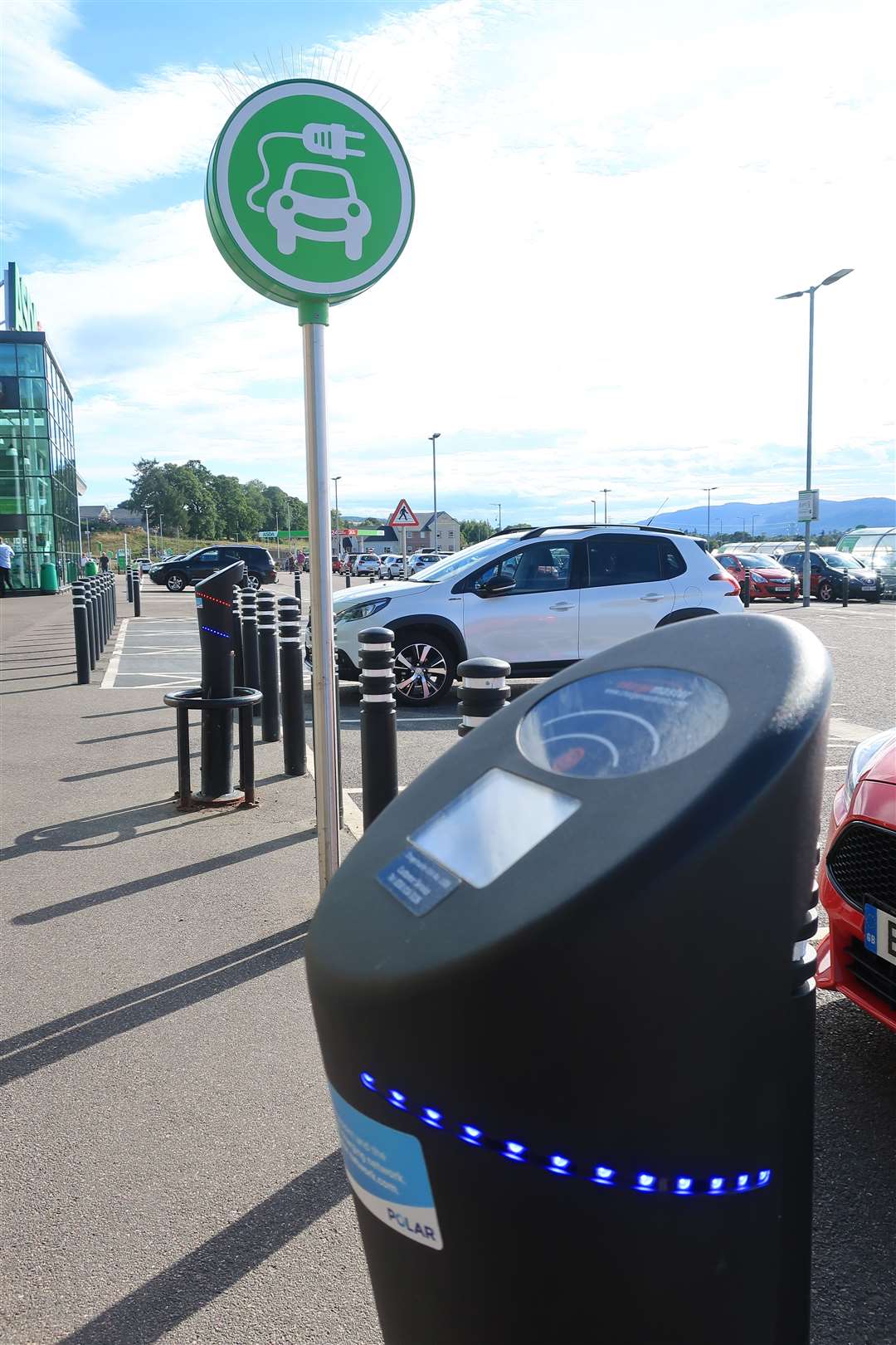Supermarkets across Inverness provide a limited number of charging points. Picture: John Davidson