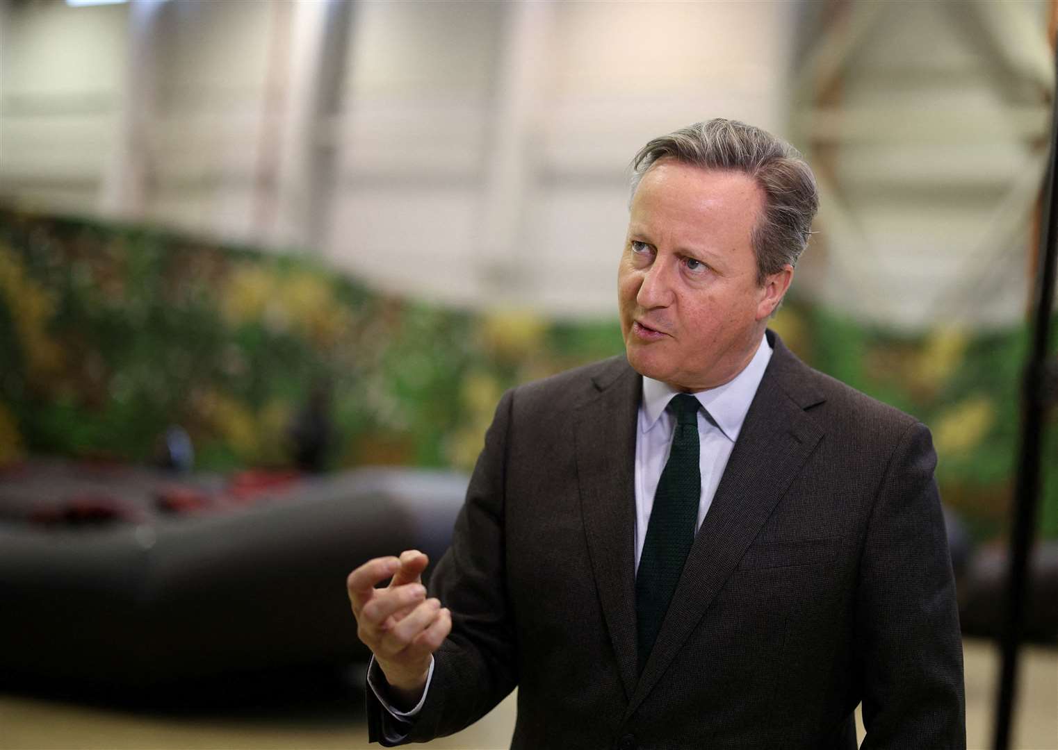 Lord Cameron has called for an immediate pause to the fighting (Stoyan Nenov/PA)
