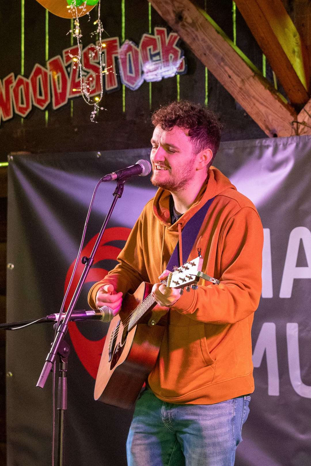 Iain Macdonald on the Liam Colgan Music Fund Haybarn Stage. Picture: Al Donnelly