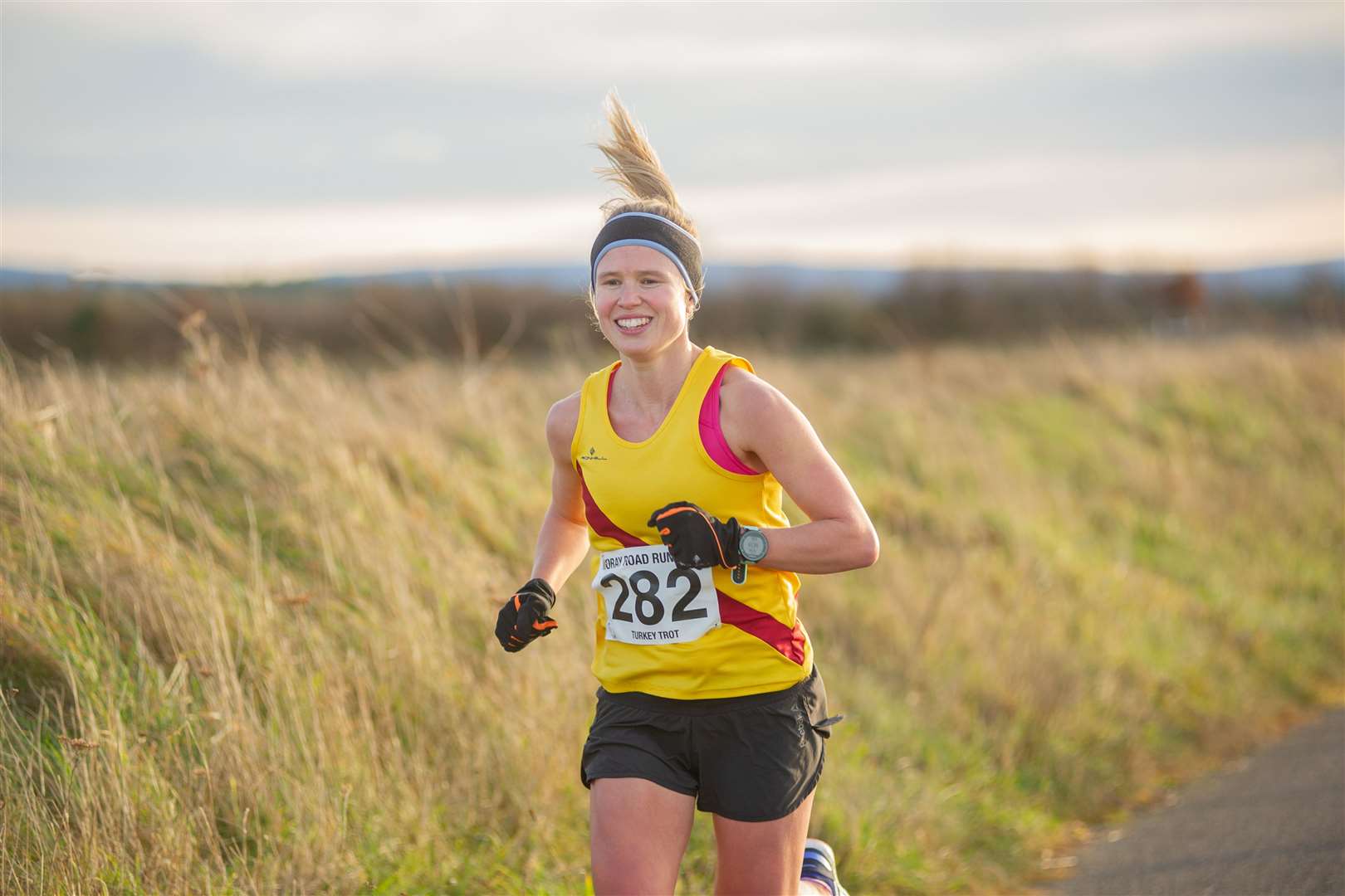 40th overall was #282 Catriona Fraser of the Inverness Harriers with a time of 66 minutes and 3 seconds. ..Moray Road Runners 10 mile Turkey Trot 2019...Picture: Daniel Forsyth..