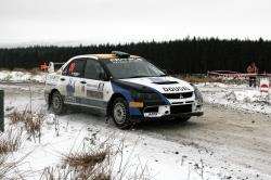Dougal Brown, of Inverness, came home ninth at the Brick and Steel Border Counties Rally.