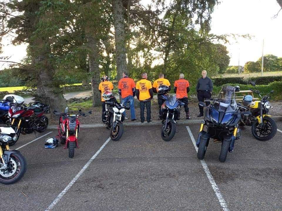 The bikers in Inverness.
