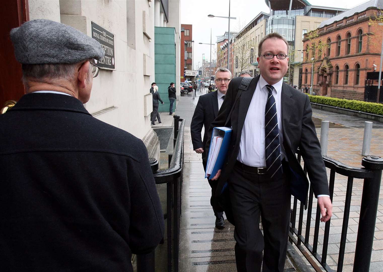 Northern Ireland’s former Attorney General John Larkin (right) (Paul Faith/PA)