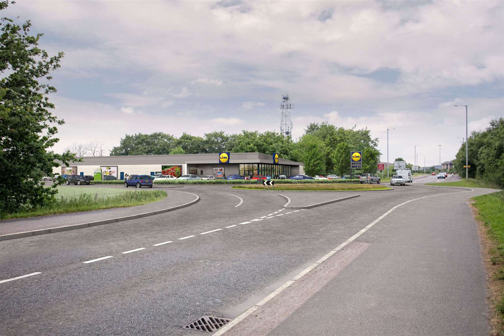 Lidl is carrying out a consultation for plans to build a new supermarket near Inshes roundabout.