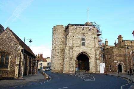 The historic West Gate in Canterbury.