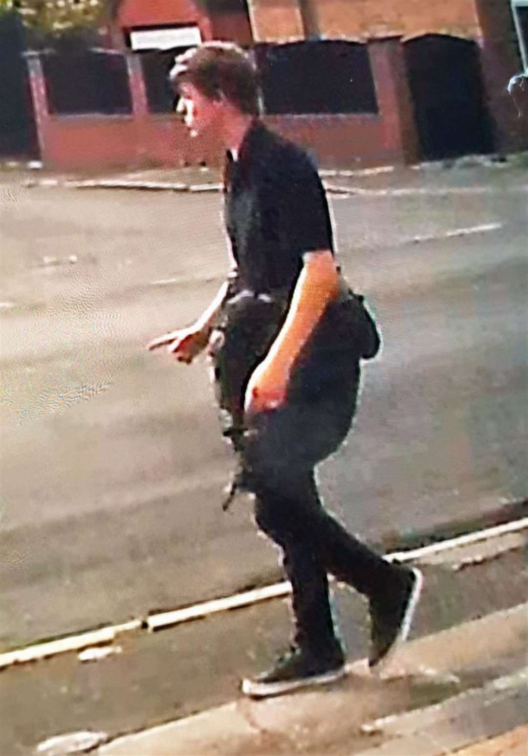 Police have made one arrest but still want to speak to a second man (pictured) after a seven-year-old girl was abducted in Droylsden, Manchester (GMP/PA)