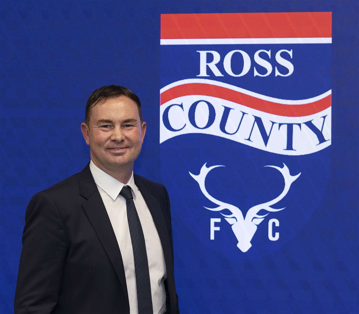 Derek Adams has only worked with Ross County's squad for a couple of days going into the match against Kilmarnock this weekend. Picture: Ken Macpherson