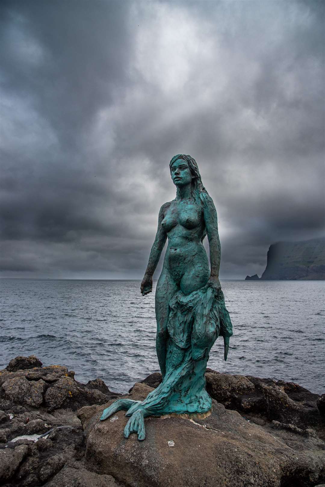 Kopakonan, the seal woman, on Kalsoy island. Picture: PA Photo/Sarah Marshall