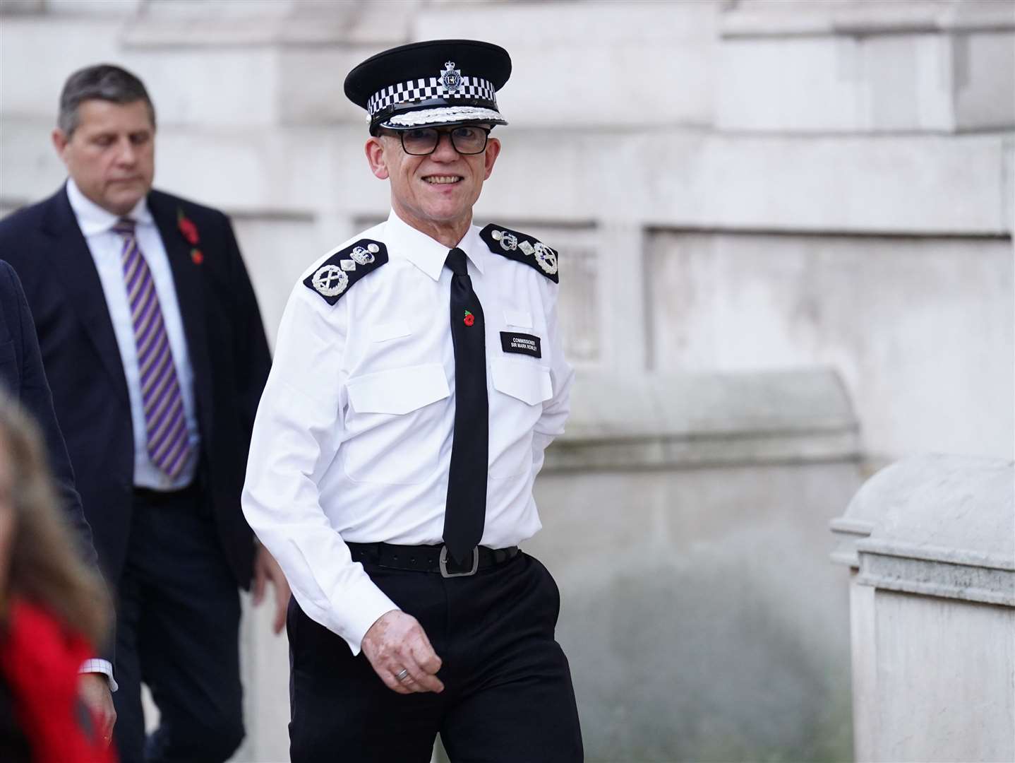 Metropolitan Police Commissioner Sir Mark Rowley has been summoned for a meeting with Prime Minister Rishi Sunak (James Manning/PA)