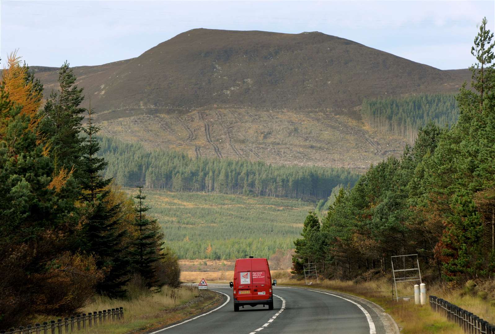 A section of A9 south of Inverness.