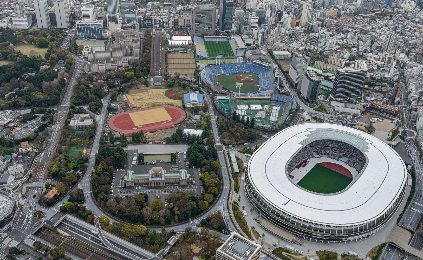 Tokyo's Olympic Stadium and other venues. Picture: Ibamoto/Wikimedia Commons